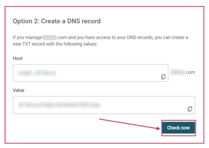 Check DNS record in Mailjet.