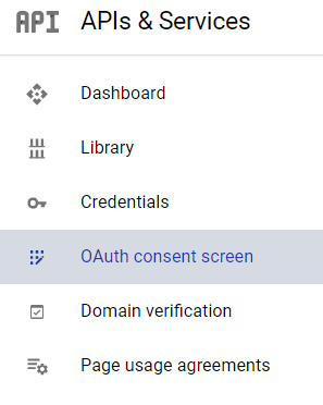 Google OAuth consent selection menu.