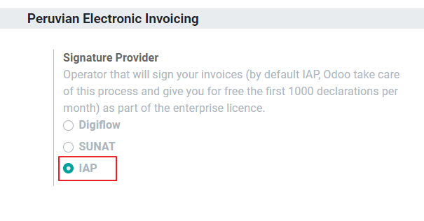 IAP选项作为签名服务提供商