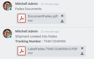 Shipping PDF documents.