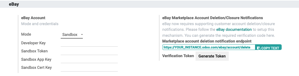 在Odoo中生成eBay验证令牌的按钮